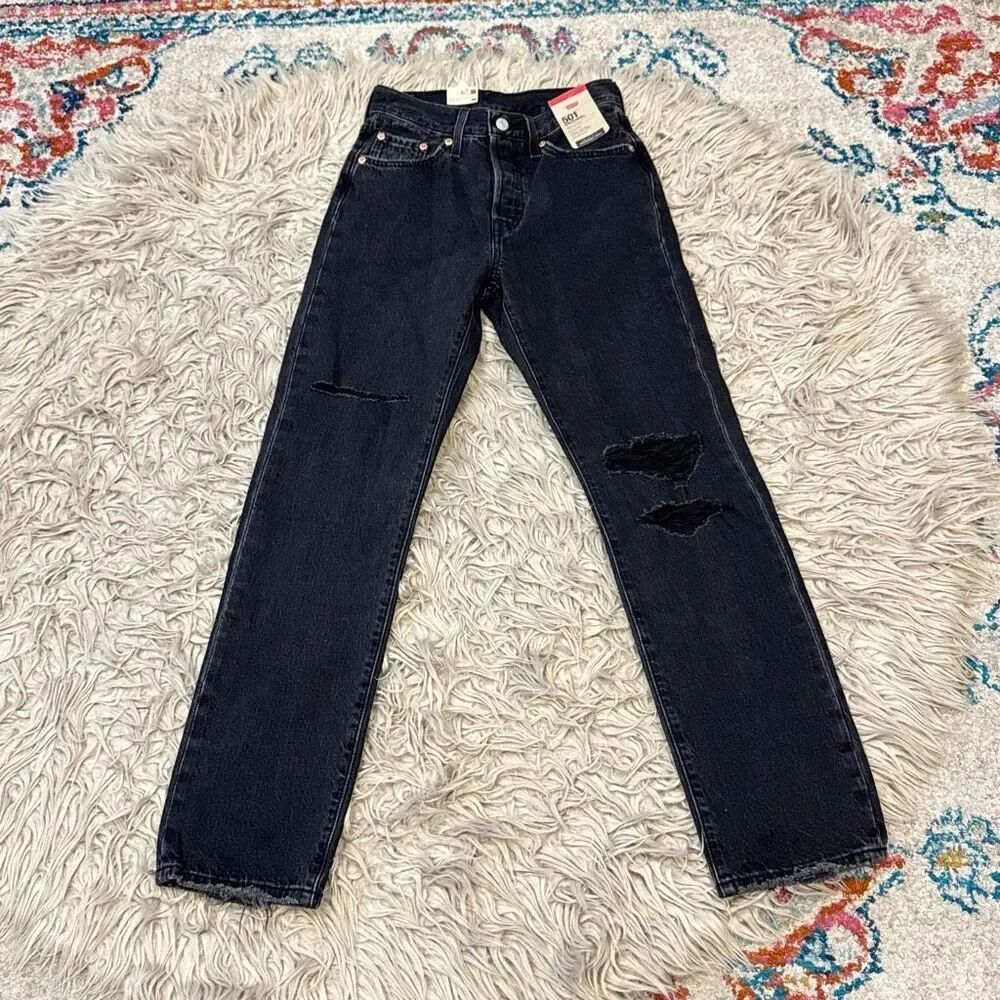 NWT Levi’s 501 black jeans size 24x30